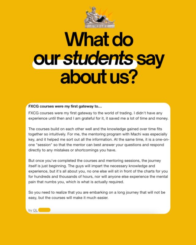 🔹 What do our students say about us? 🔹

We don't just offer courses to our community. You can become part of our Discord EMPIRE trading group. It's not a group just about signals and analysis - it's a space where we pass on know-how, share strategies and grow together.

Not part of EMPIRE yet? Join in March as part of Free Month.🔥

📆 How to do it?
1️⃣ Join FXCG EMPIRE between March 1-31, 2025
2️⃣ Go to room #🛒| buy-membership
3️⃣ Enter code: EMPIREFREE when ordering
4️⃣ Get 30 days free access and take your trading to the next level

Be there! 🚀