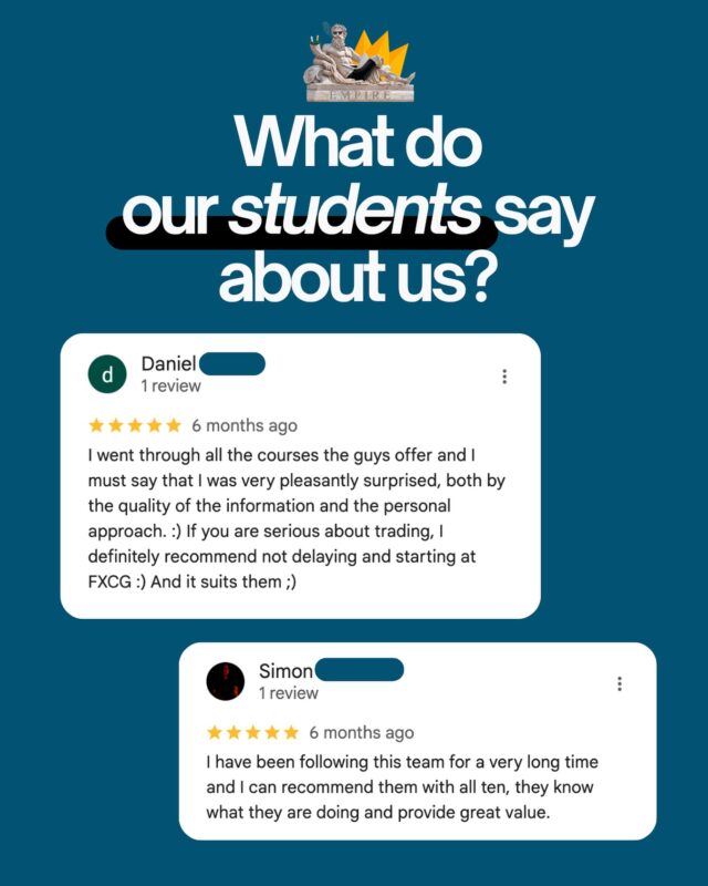🔹 What do our students say about us? 🔹

We don't just offer courses to our community. You can become part of our Discord EMPIRE trading group. It's not a group just about signals and analysis - it's a space where we pass on know-how, share strategies and grow together.

📊 Real-time fundamental news
📈 Technical analysis and trading outlooks
🤝 Support from experienced traders

Be there! 🚀
