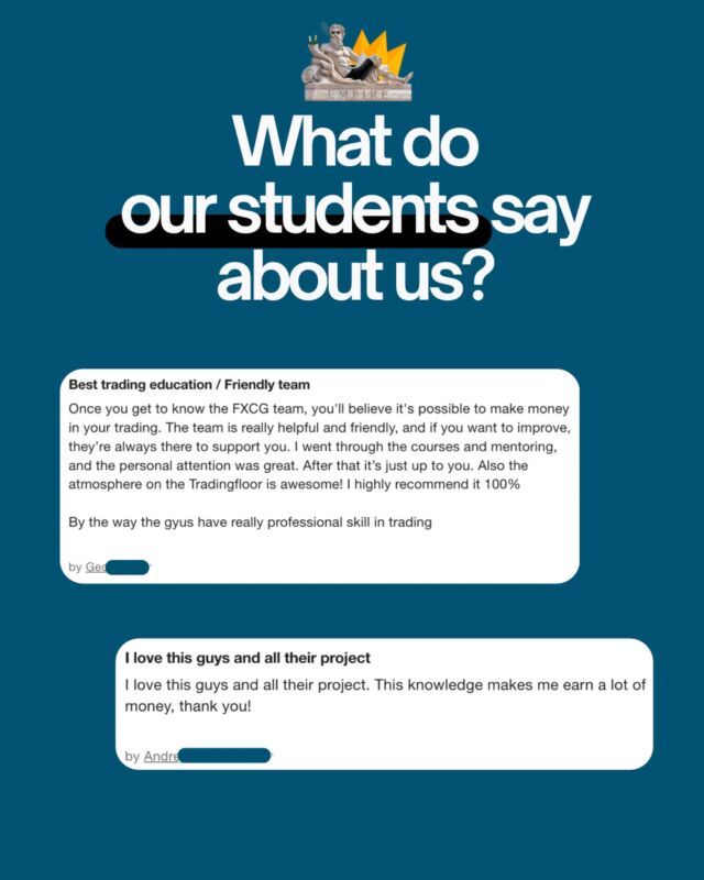 🔹 What do our students say about us? 🔹

We don't just offer courses to our community. You can become part of our Discord EMPIRE trading group. It's not a group just about signals and analysis - it's a space where we pass on know-how, share strategies and grow together.

📊 Real-time fundamental news
📈 Technical analysis and trading outlooks
🤝 Support from experienced traders

➡️Use code EMPIRE10 for 10% off.

Be there! 🚀