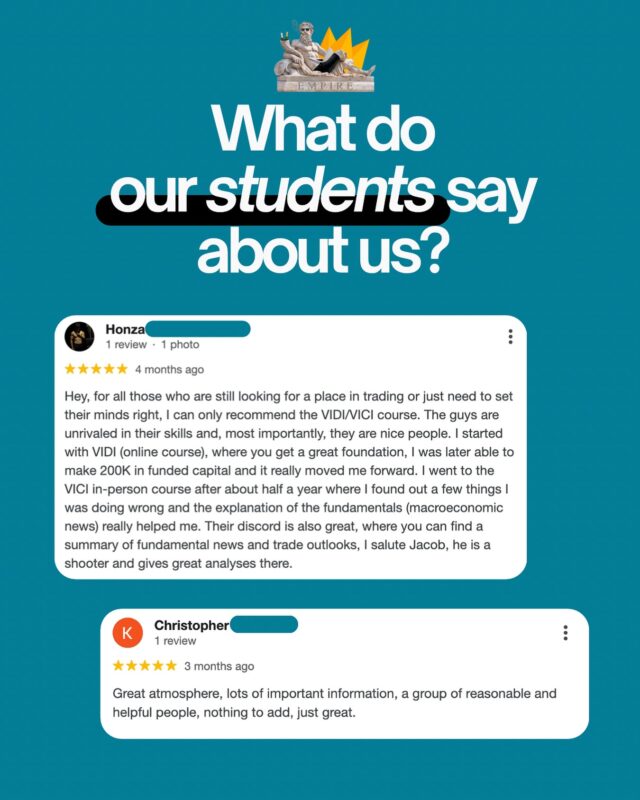 🔹 What do our students say about us? 🔹

We don't just offer courses to our community. You can become part of our Discord EMPIRE trading group. It's not a group just about signals and analysis - it's a space where we pass on know-how, share strategies and grow together.

📊 Real-time fundamental news
📈 Technical analysis and trading outlooks
🤝 Support from experienced traders

Be there! 🚀